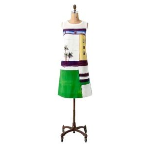 Anthropologie Painted Shift Dress